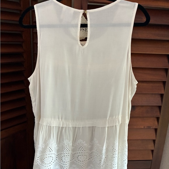 Knox Rose Cream Sleeveless Blouse with Lace Detail Size XL NWT - Picture 2 of 6